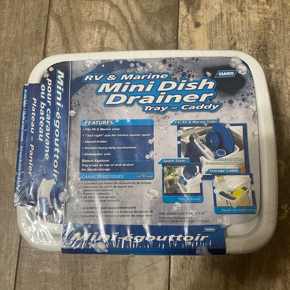 Camco RV & Marine mini dish drainer-NWT